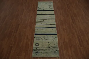 Add Depth and Style with Geometric Gabbeh Runner Rug 3x10