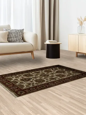 Timeless Floral Artistry in Heritage Agra Oriental Rug 3x5