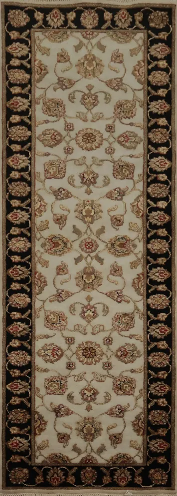 Ornate Agra Oriental Runner Rug 3x8 for Classic Spaces