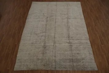 Muted Tone Gabbeh Area Rug 9x13 for Minimalist Interiors