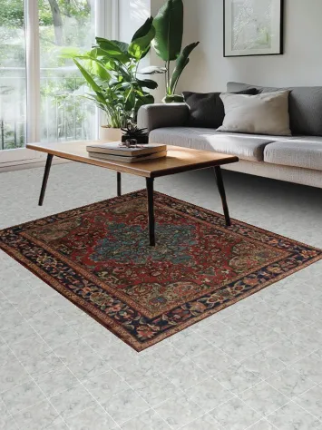 Pre-1900 Antique Bakhtiari Persian Rug 5x7 Timeless Appeal