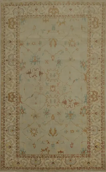 Vegetable Dye Classic Ziegler Large Area Rug 9x12
