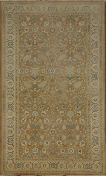 Stylish Light Rust Ziegler Egyptian Rug Perfect for Traditional and Modern Interiors 10x18
