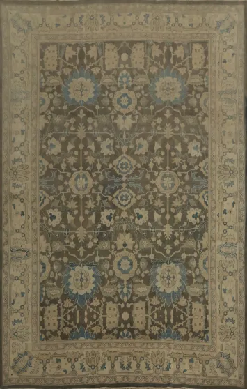 Artisan Ornate Floral Ziegler Area Rug 10x13 with Classic Border