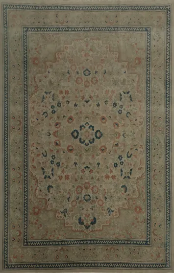 Antique Look Ziegler Large Rug 10x14 with Intricate Design