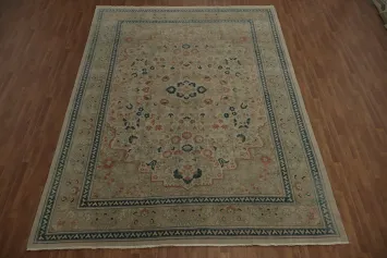 Antique Look Ziegler Large Rug 10x14 with Intricate Design