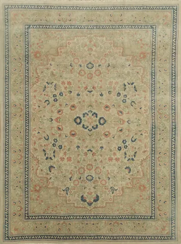 Antique Look Ziegler Large Rug 10x14 with Intricate Design