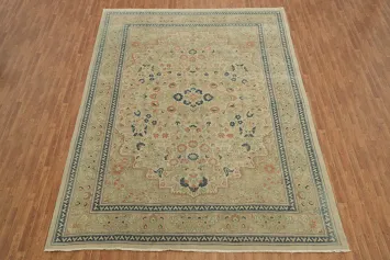 Antique Look Ziegler Large Rug 10x14 with Intricate Design