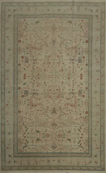 Delicate Ziegler Large Rug 10x14 with Classic Design and Details