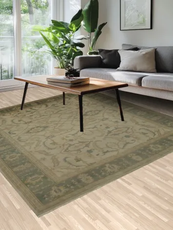 Classic Vegetable Dye Ornate Oushak Oriental Area Rug 8x10