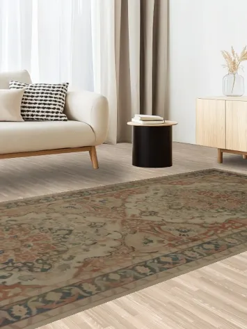 Artistic Ziegler Area Rug 5x11 Featuring Symmetrical Patterns