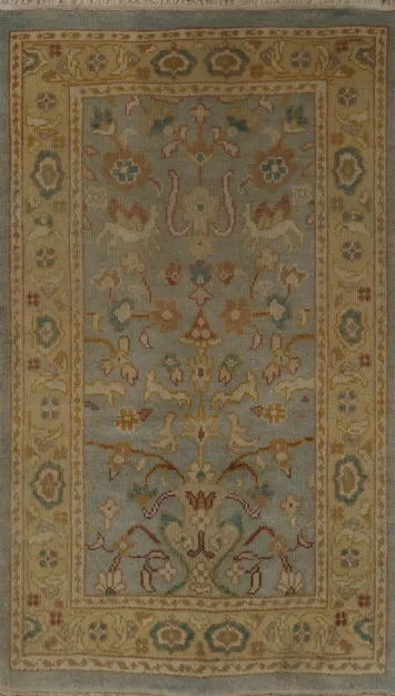 Elegant Floral and Animals Patterns Ziegler Oriental Rug 2x3