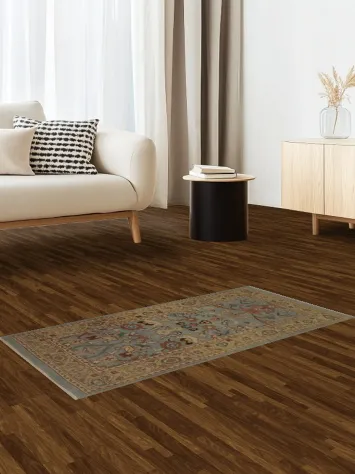 Antique Look Ziegler Oriental Rug 2x4 with Floral Design