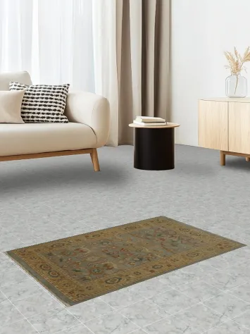 Antique Look Ziegler Rug 2x3 Timeless Neutral Tones and Design