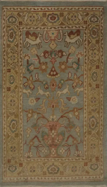 Antique Look Ziegler Oriental Rug 2x3 with Detailed Motifs