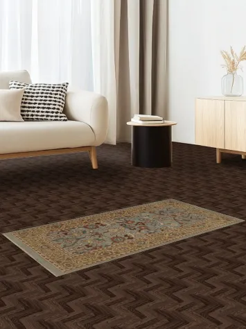 Classic Ziegler Oriental Rug 2x4 with Rich Details and Colors