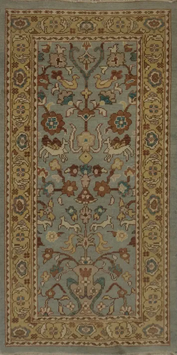 Classic Ziegler Oriental Rug 2x4 in Sophisticated Color Palette