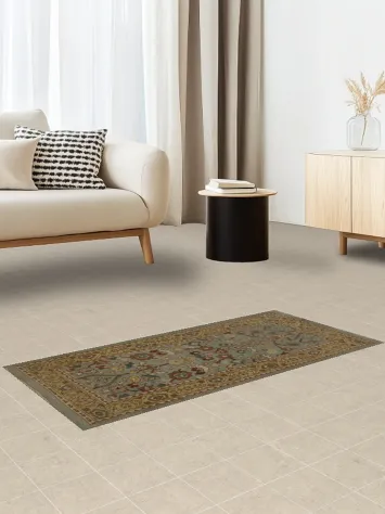 Classic Ziegler Oriental Rug 2x4 in Sophisticated Color Palette