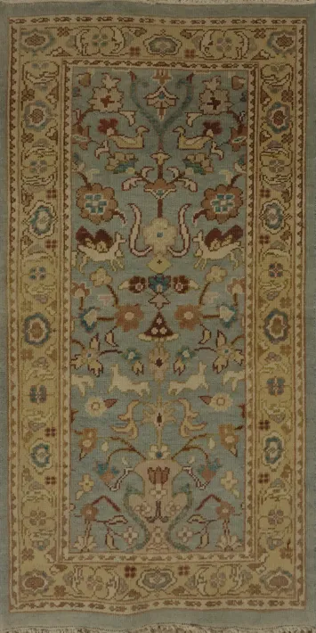 Ornate Wool Ziegler Oriental Rug 2x4 for Classic Interiors