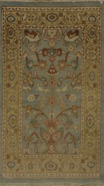 Classic Ziegler Antique Look Rug 2x3 with Rich Floral Motifs