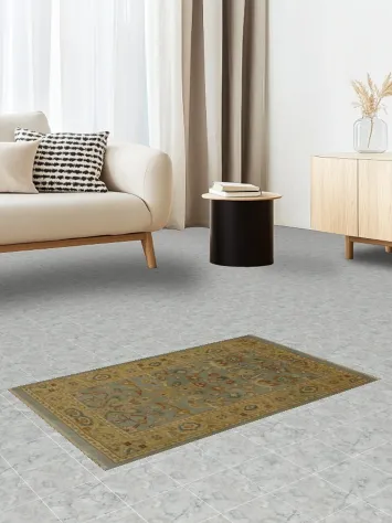 Antique Look Ziegler Egyptian Blue Accent Rug 2x3