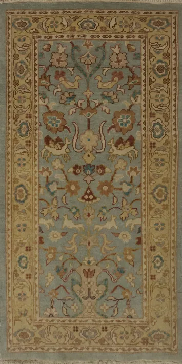 Antique Look Ziegler Egyptian Blue Accent Rug 2x4