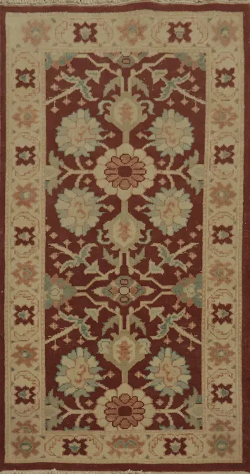 Classic Red and Beige Egyptian Rug 2x4