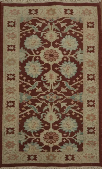 Intricate Floral Motif: Elegance Embodied in a Handmade Rug 2x4