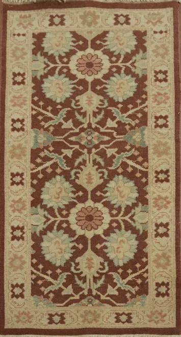 Warm Brown Toned Egyptian Rug with Beautiful Traditional Design 2x4