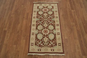 Warm Brown Toned Egyptian Rug with Beautiful Traditional Design 2x4