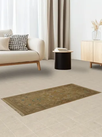 Stylishly Neutral Floral Pattern Rug for Any Space 2x4