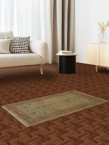 Charming Antique Rug with Rich Detail and Warm Vibrant Borders 2x4