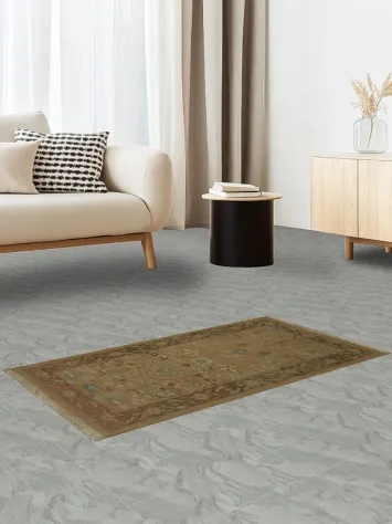 Sophisticated Oriental Rug with Nature-Inspired Patterns 2x4