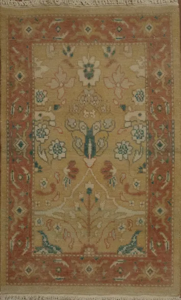 Traditional Oriental Rug with Intricate Floral Patterns 2x3