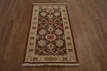 Luxurious Floral Red Rug with Elegant Detail Accents 2x4