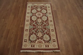 Ornate Floral Rug: Traditional Craftsmanship in Rich Earth Tones 2x4