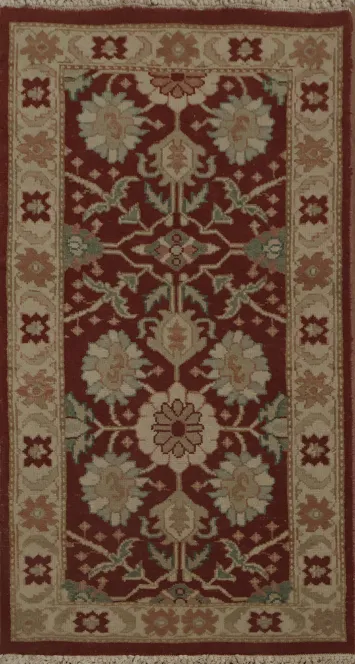 Traditional Style Rug with Sophisticated Floral Artwork 2x4