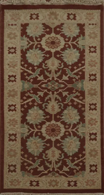 Classic Oriental Rug with Intricate Border and Grand Bloom Design 2x4