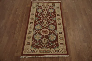 Handcrafted Oriental Rug with Intricate Floral Design 2x4