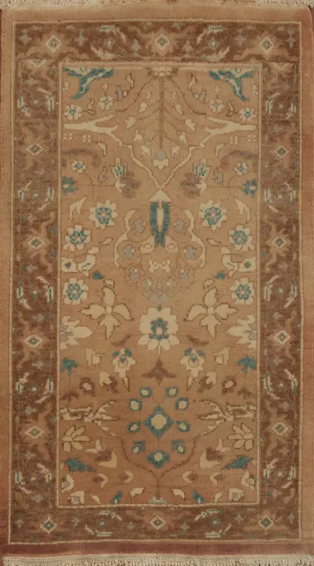 Traditional Ornate Rug Blending Beige and Turquoise Tones Beautifully 2x3