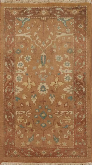 Rich Elegance: Brown Floral Design Rug for a Warm and Inviting Space 2x4