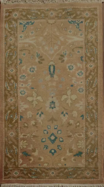 Vintage-inspired Egyptian rug in brown and green tones 2x4