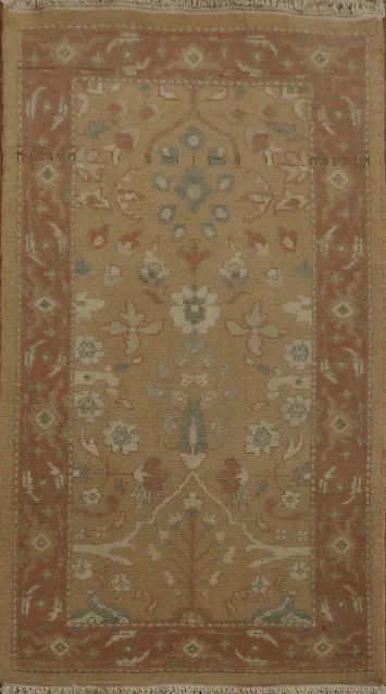 Elegant Heritage: Traditional Floral Rug in Soft Neutral Colors 2x4