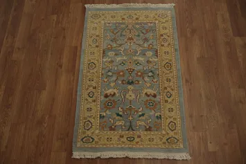 Handcrafted Artistic Blue Egyptian Rug Perfect for Traditional Home Decor 2x3