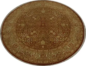 Luxurious Classic Style Round Ziegler Rug for a Cozy Living Space 6x6