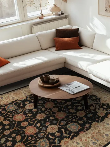 Timeless Peshawar Area Rug 7x10 with Classic Floral Accents