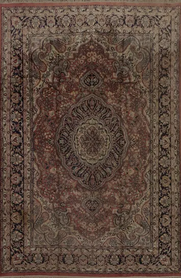 Silk Anatolian Turkish Area Rug 9x11