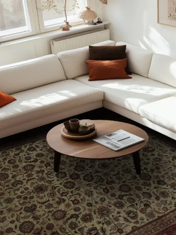 Luxurious All-Over Oriental Rug with Intricate Floral Patterns 9x13