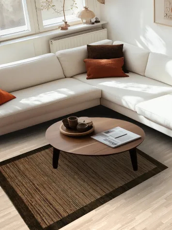 Warm Tones Striped Gabbeh Accent Rug 4x6