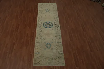 Vegetable Dye Khotan Wool Runner Rug 3x12